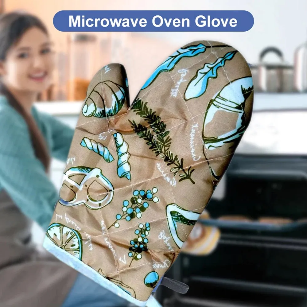 0675 Heat Resistant Non-Slip Oven Mitts / Gloves (1pc)