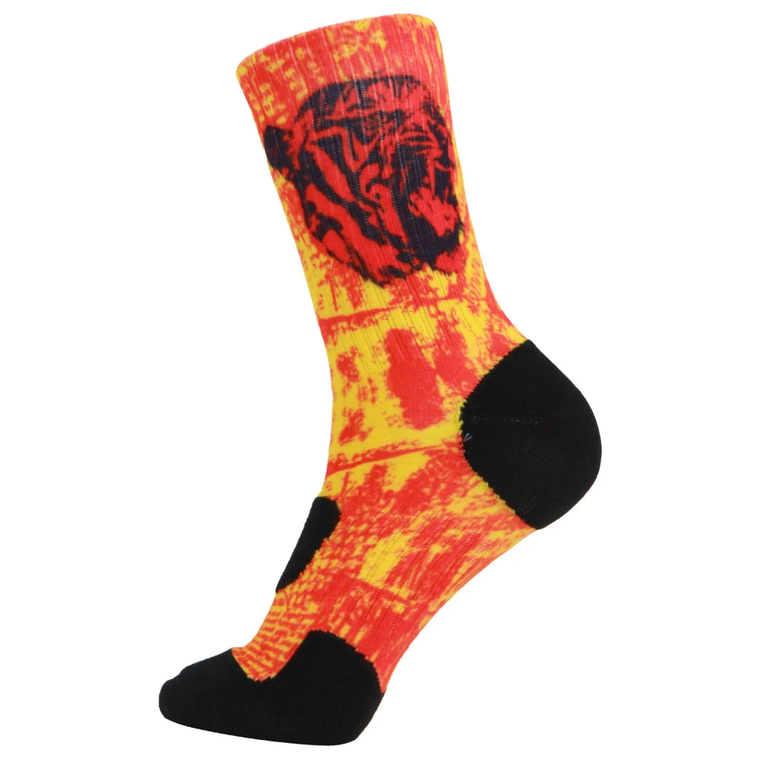 360 Print Cushion Basketball Athletic Outdoor Socks