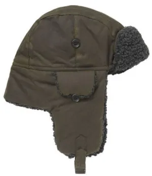 Barbour Trapper Hat-Morar Fleece Lined-Olive-MHA0710OL71