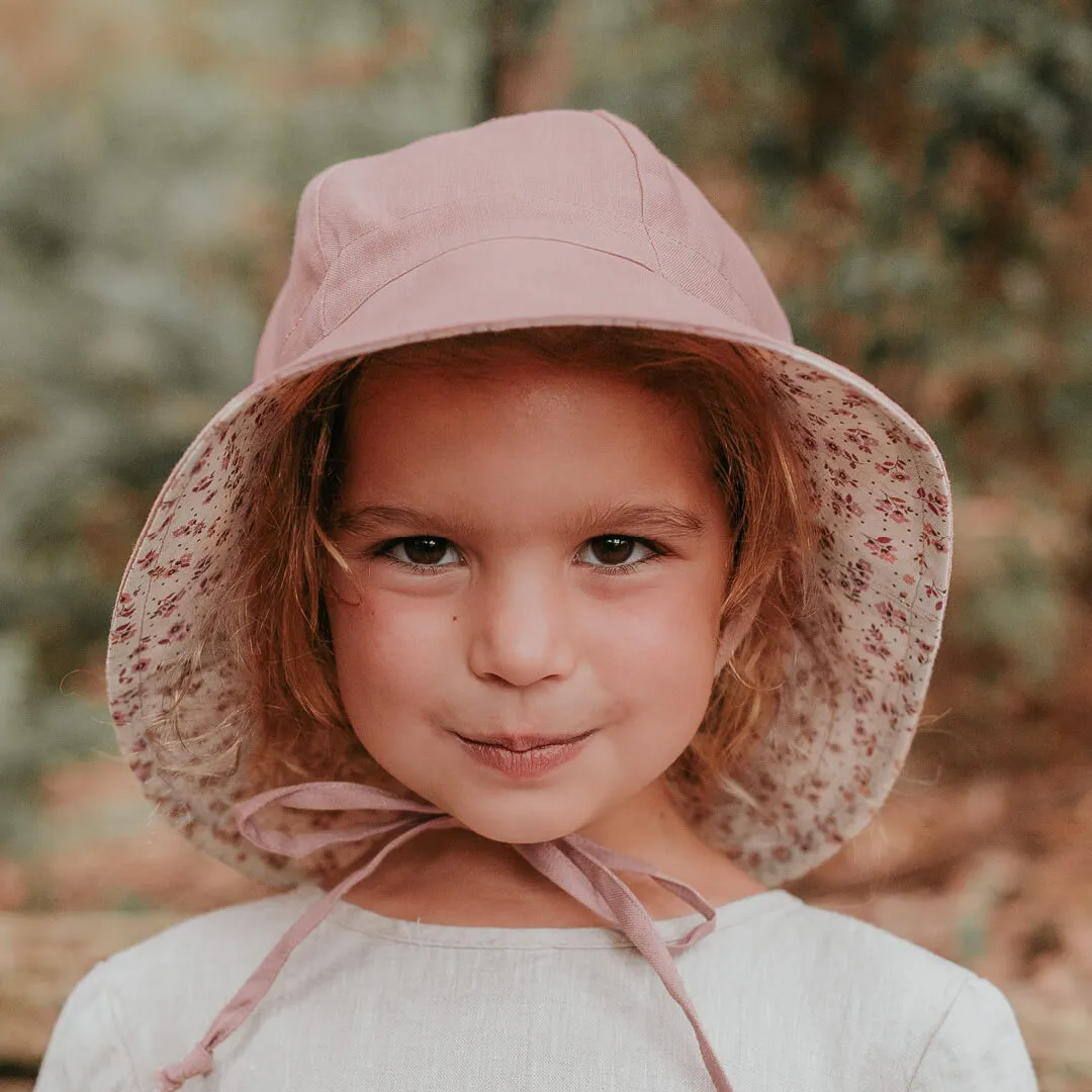 BEDHEAD WANDERER REVERSIBLE PANELLED BUCKET HAT-RUBY/ROSA