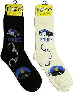 BLACK POLICE MENS SOCKS