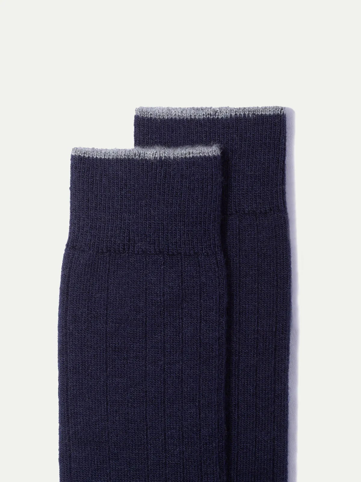 Blue - Super durable Wool short socks - Made in Italy