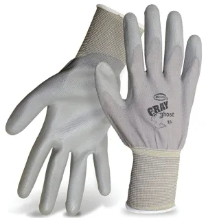 Boss Gray Ghost Series 3000M Gloves, M, Knit Wrist Cuff, Polyurethane Coating, PVC Glove, Gray :PR: QUANTITY: 1