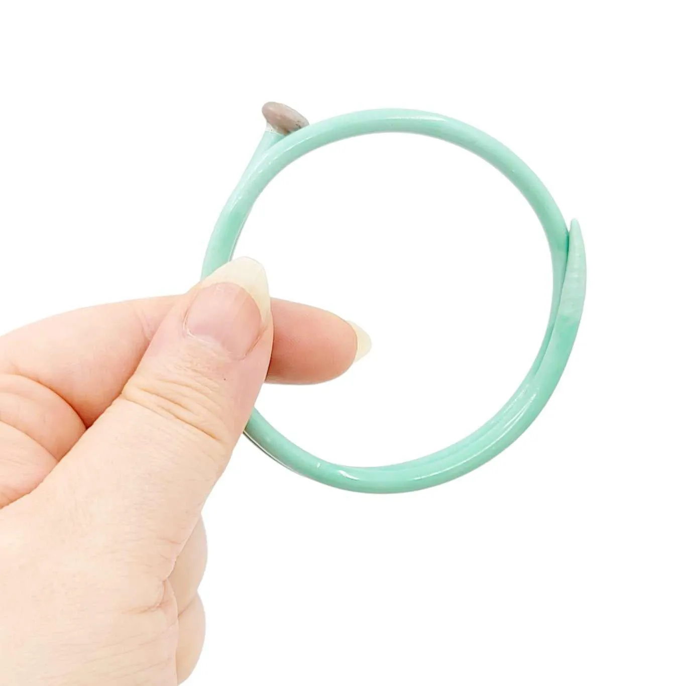 Bracelet - Vintage Knitting Needle (Seafoam) by Crafty Earth Monkey