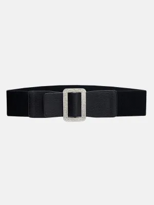 Broad Embellished Stretch Belt