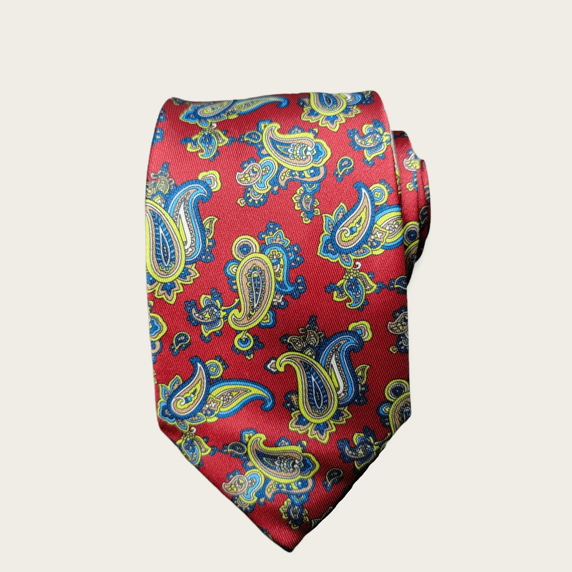 Burgundy Paisley Tie