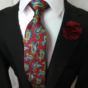 Burgundy Paisley Tie