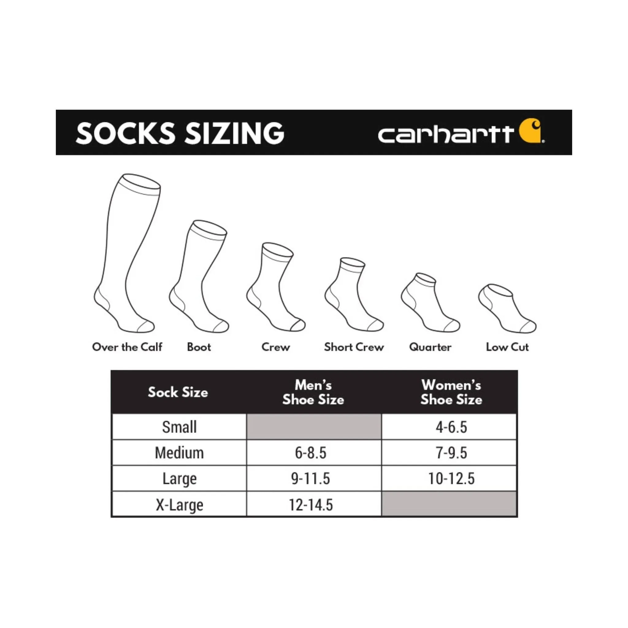 Carhartt Men's Force Midweight Logo Crew 3 Pack Socks - White/Grey