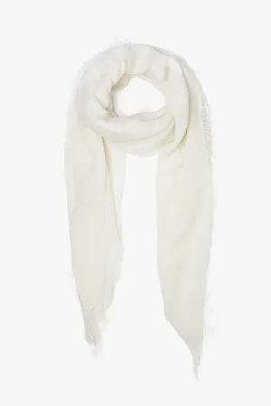 Cashmere and Silk Scarf Eggshell