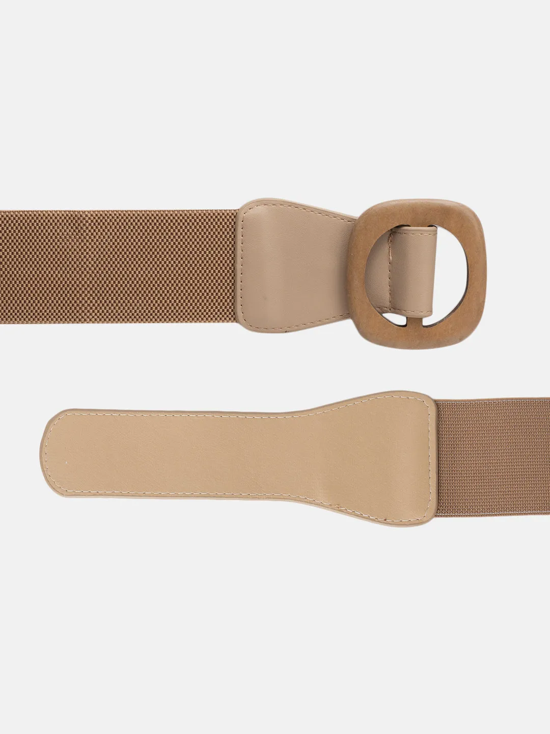 Circular Buckle Wide Belt