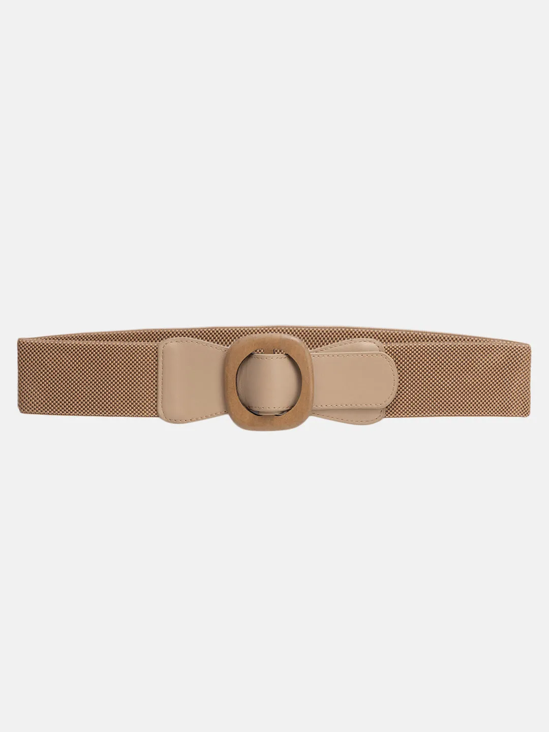 Circular Buckle Wide Belt