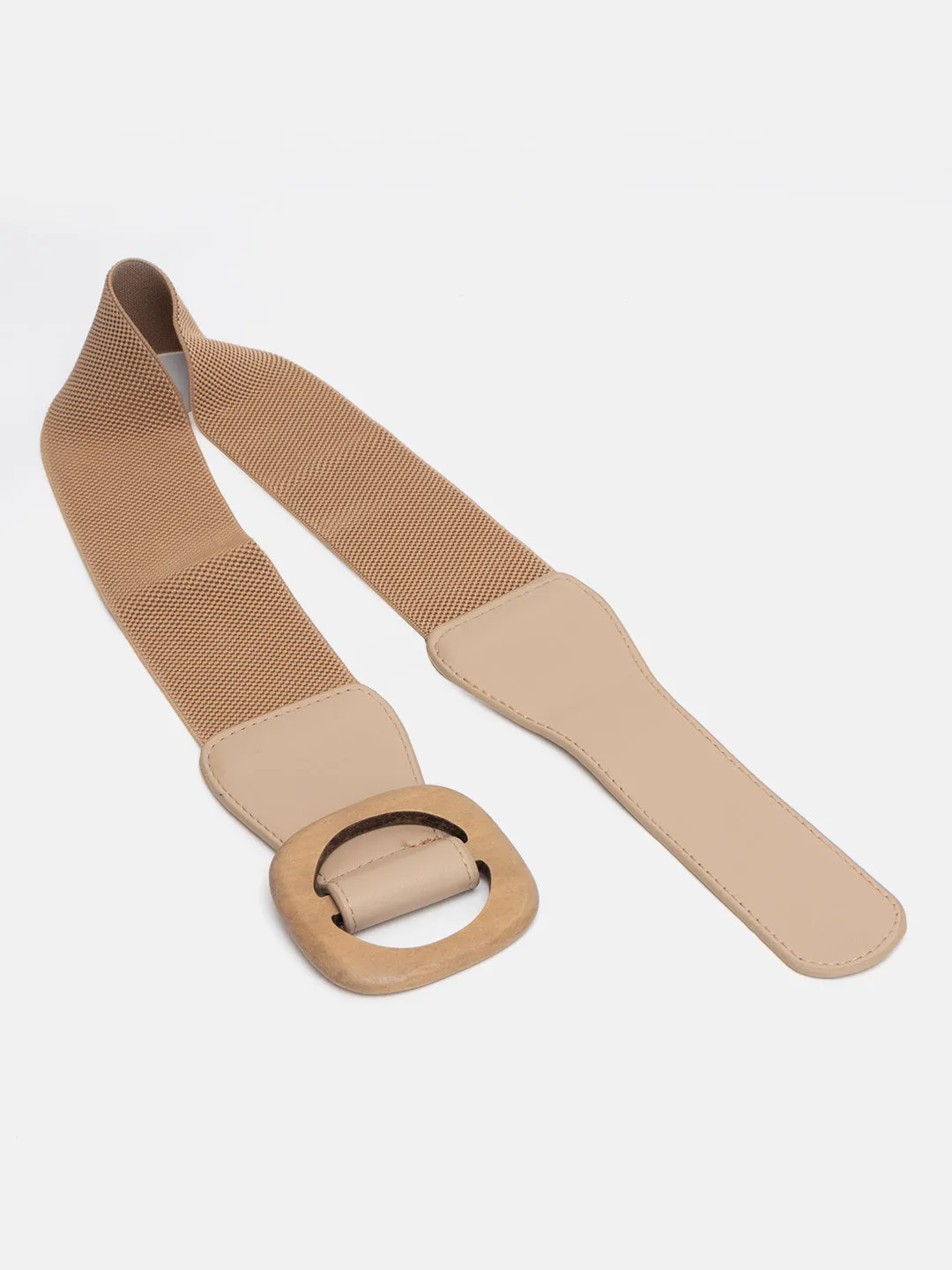 Circular Buckle Wide Belt