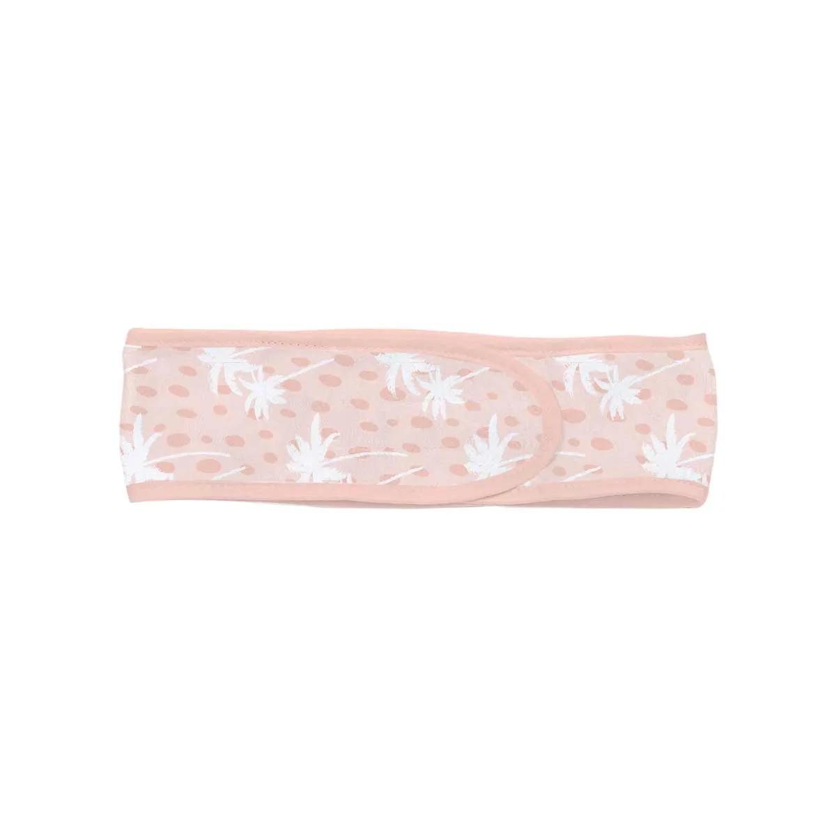 Dotted Palm Tree on Pink Headband