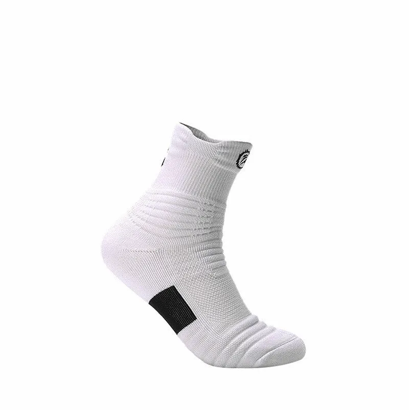 Elite Socks Men's Socks Sports Socks Low Cut Short Tube Basketball Socks Thick Towel Bottom Boat Socks Sweat-absorbent Running Tube