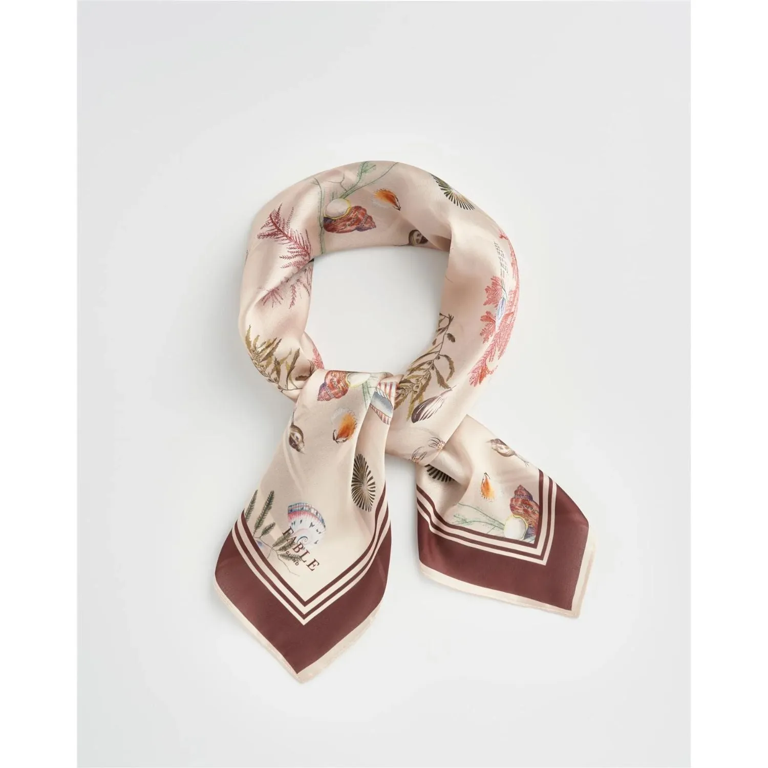 Fable England 70cm Cream Whispering Sands Square Scarf