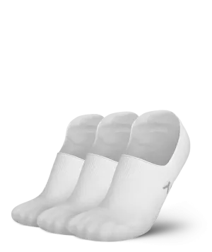 Flagship No Show Socks White 3-Pack