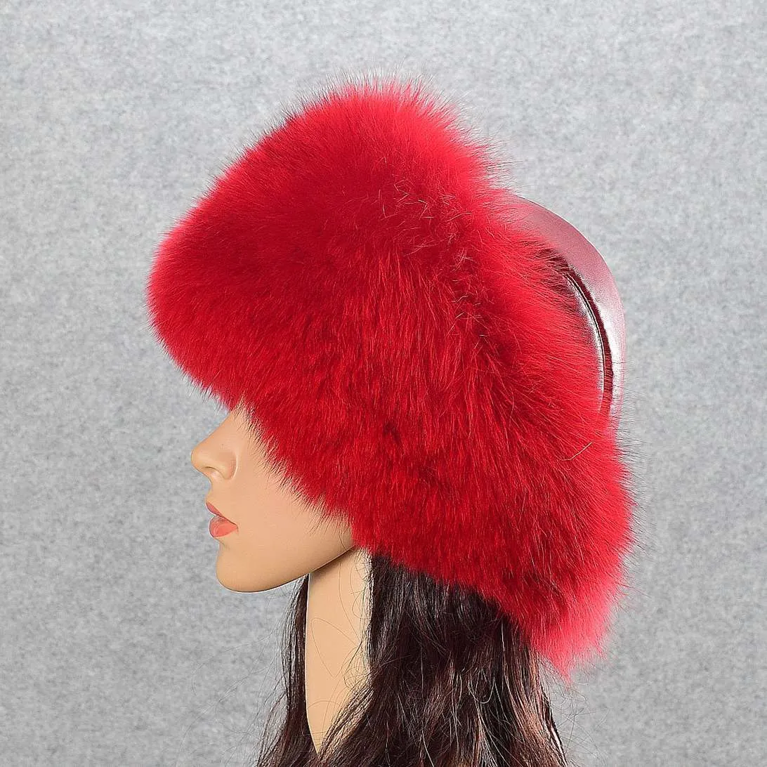 Fox Fur Hat Ladies Thicken Keep Warm