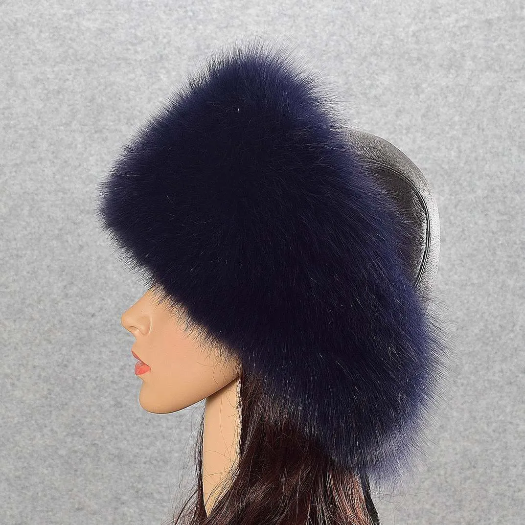 Fox Fur Hat Ladies Thicken Keep Warm