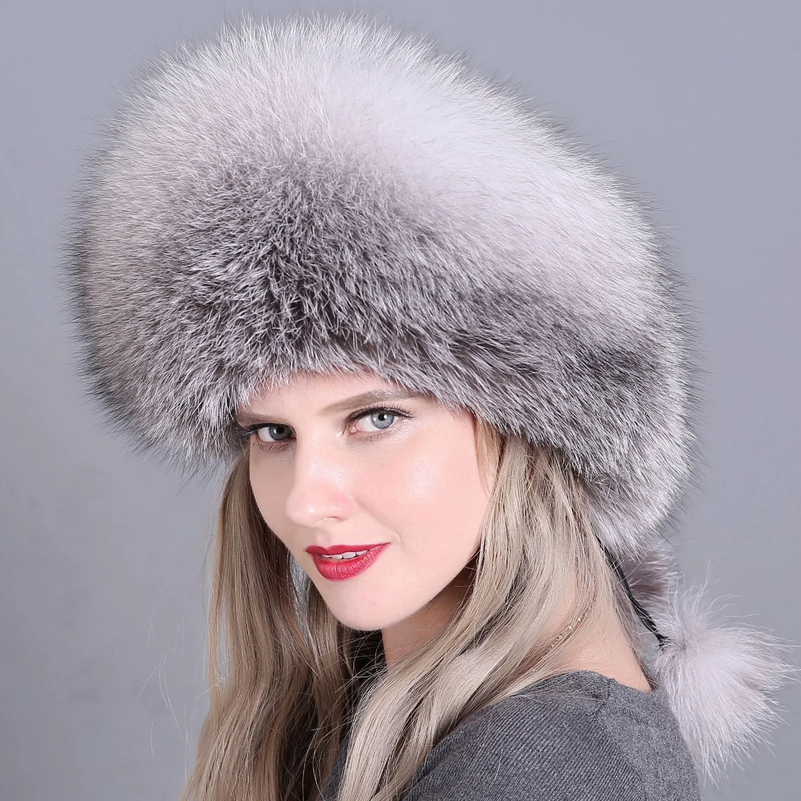 Fox Fur Hat Ladies Thicken Keep Warm