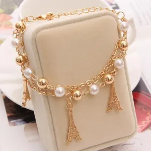 Funky Eiffel Tower style multilayer Bracelet