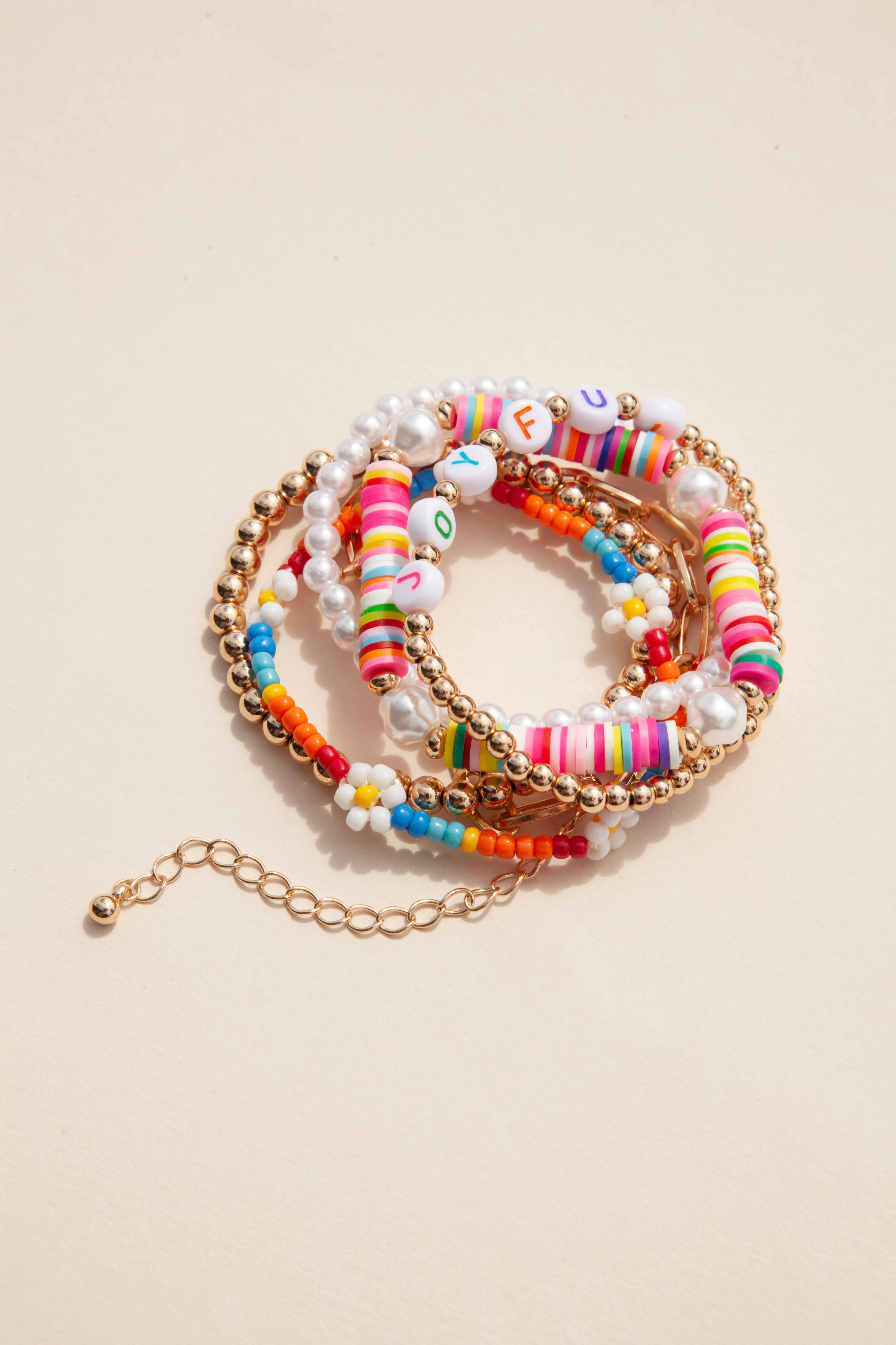 Gold Joyful Multi 6-Pack Bracelet