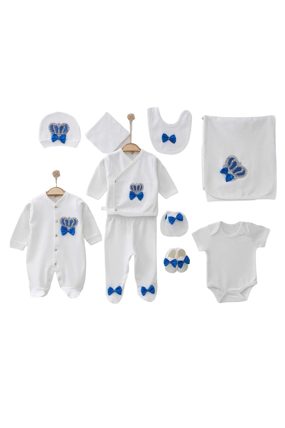 Henry Royal Blue Newborn Coming Home Set (10 Pcs)