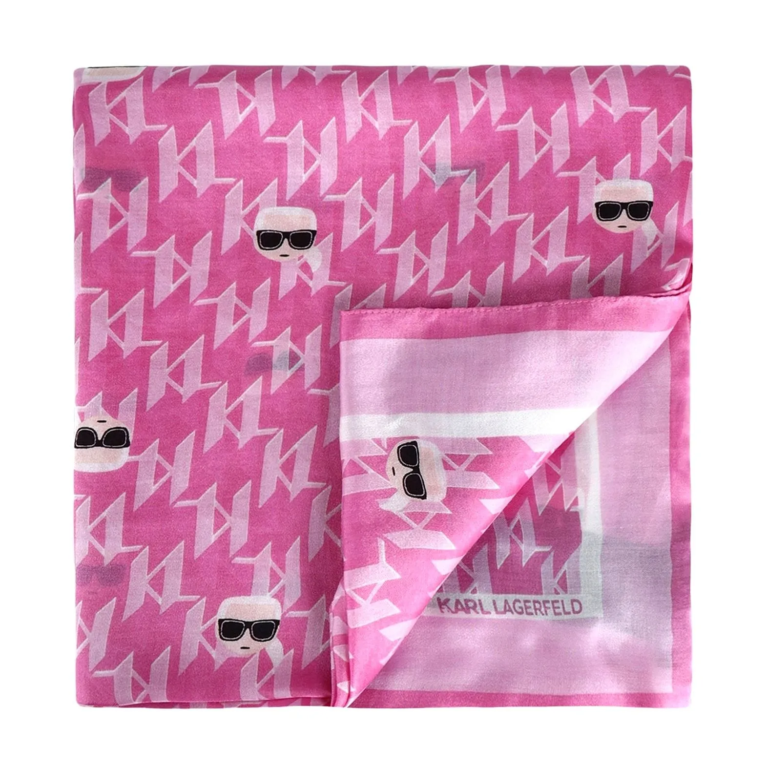 Karl Lagerfeld scarf, pink