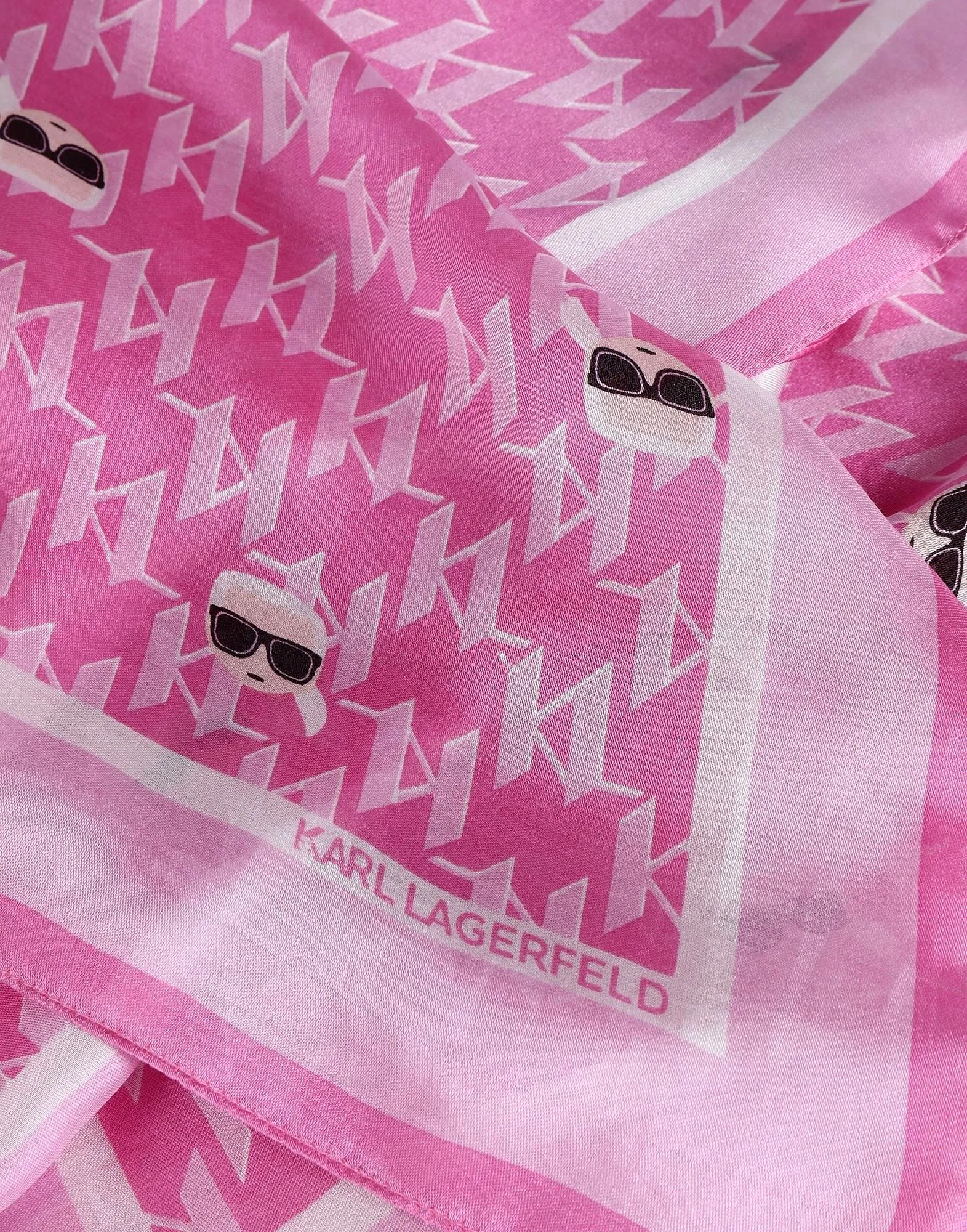 Karl Lagerfeld scarf, pink