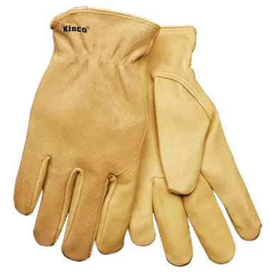 Kinco 94 Children's Leather Pigskin Keystone Thumb Shirred Back Gloves (One Dozen)