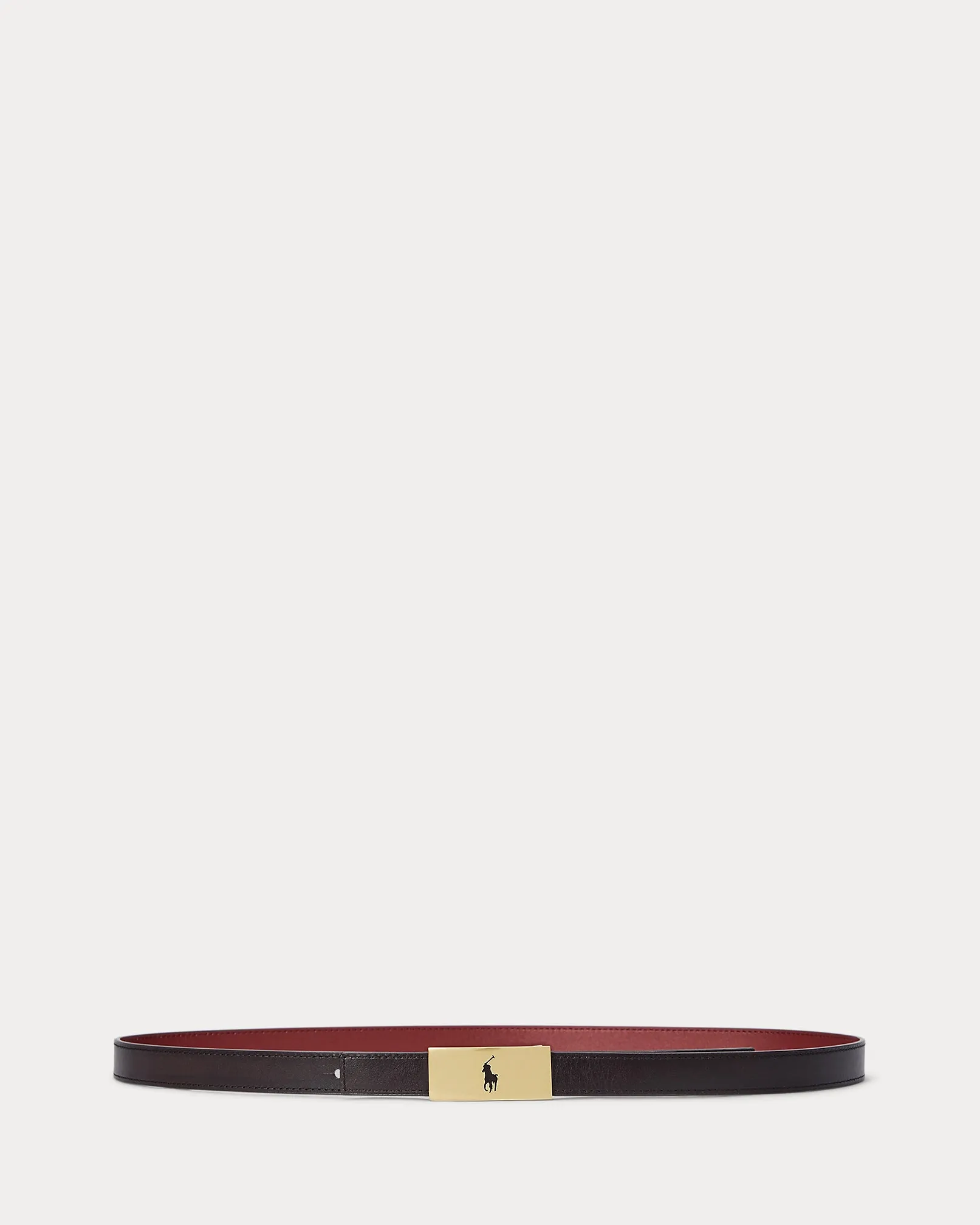 Ralph Lauren Polo ID Reversible Vachetta Leather Belt | Chianti/Tobacco