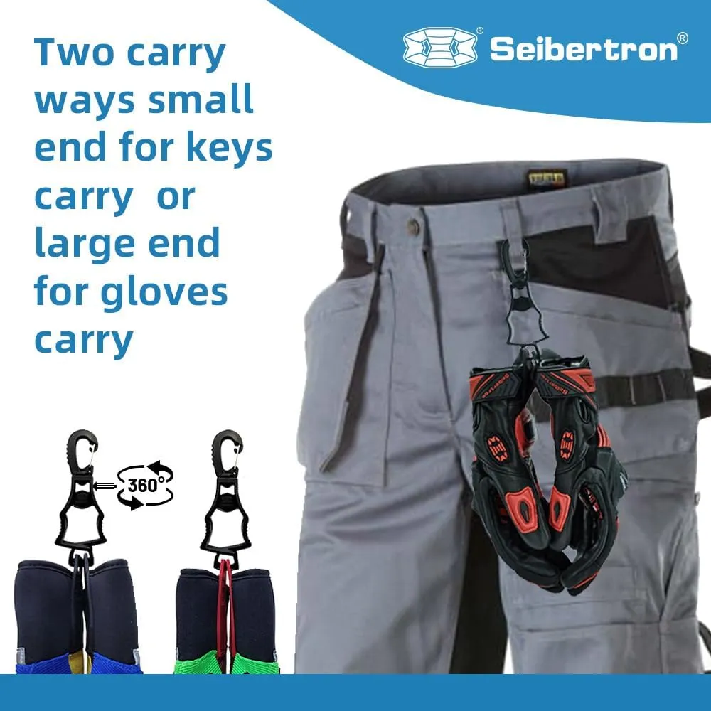 Seibertron Work Gloves Grabber Clip: Attach to Pants for Easy Access