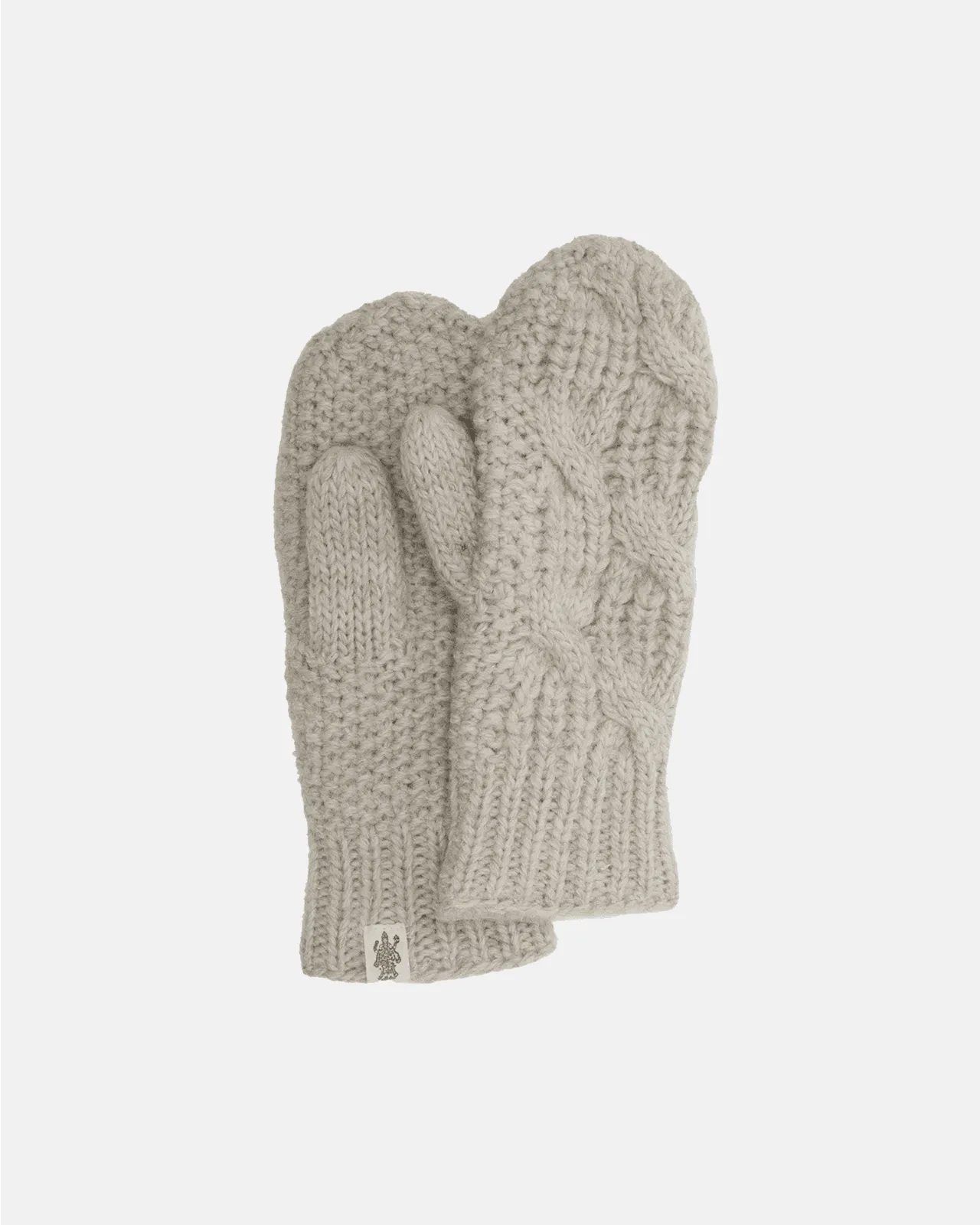 Side Cable Knit Mittens