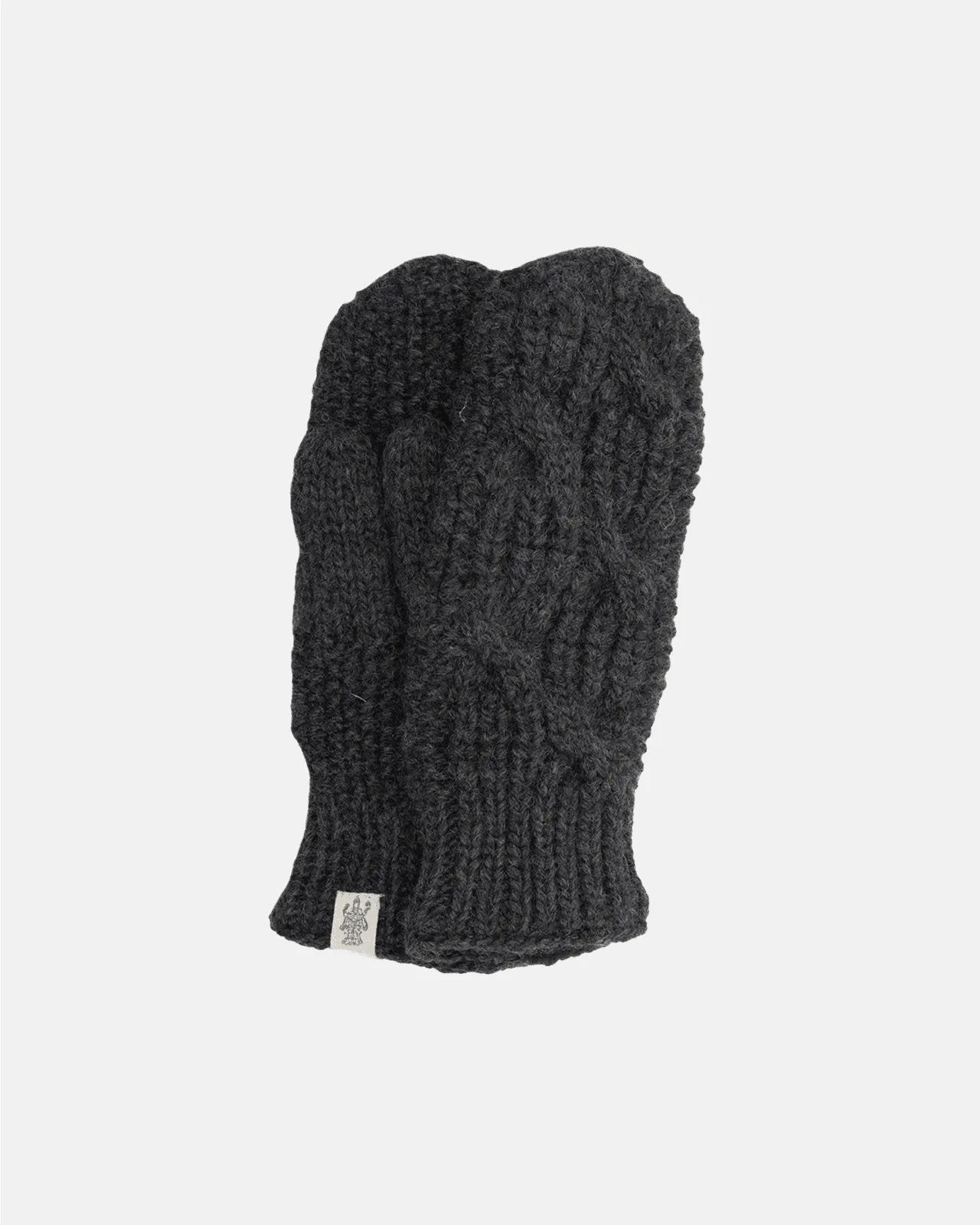 Side Cable Knit Mittens